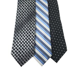 Men's Ties Lot of 3: Alfani, Pierre Cardin, Umberto Frasi -‎ Striped, Polka Dot